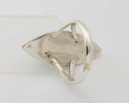 Navajo Ring 925 Silver Turquoise Shell Onyx Spiney Oyster Native Artist C80's