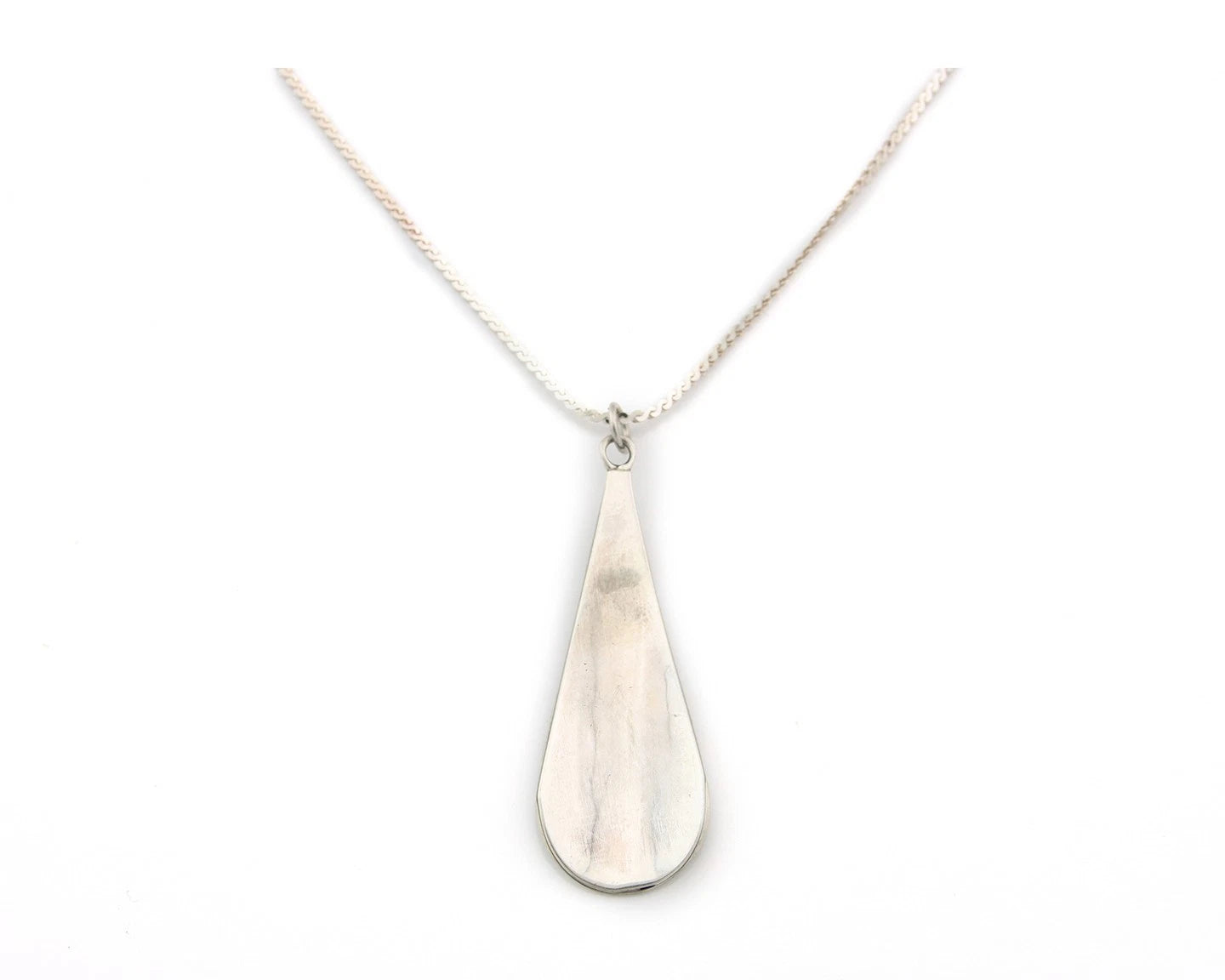 Navajo Necklace Sterling Silver Authentic Inlaid Gemstone Native American