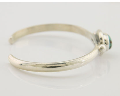 Navajo Kingman Turquoise Bracelet 925 Silver Artist Native American C.80's