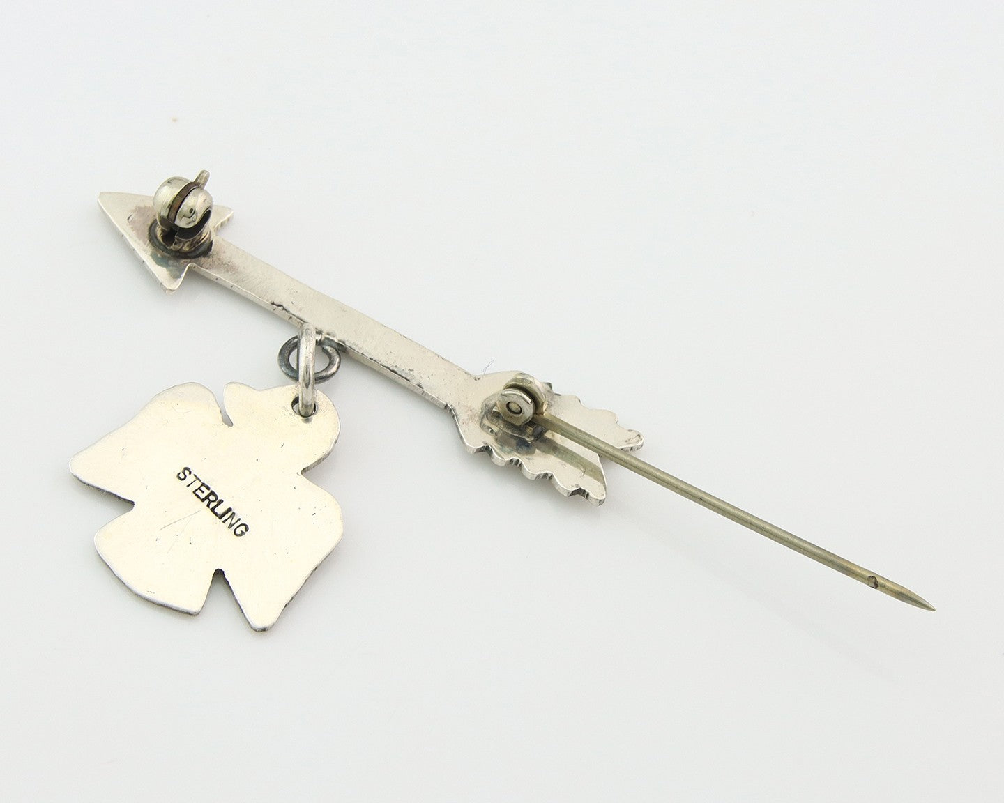 Navajo Pin Sterling Silver Thunderbird Arrow Artist Native American Artist
