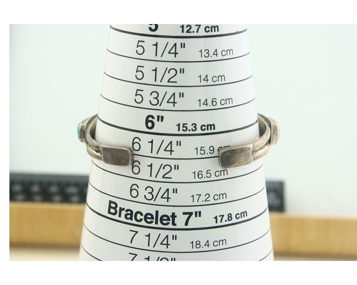 Navajo Bracelet 925 Silver Turquoise Cuff Artist Signed M C.80's