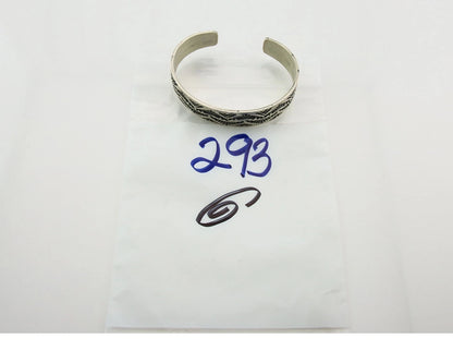 Navajo Cuff Bracelet 925 Sterling Silver Vintage Heavy Hand Stamped