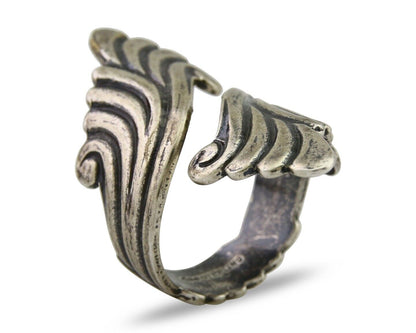 Navajo Adjustable Full Finger Ring 925 Silver Native American Size 5-9 C.80's