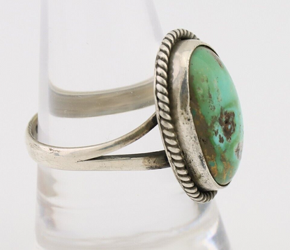 Navajo Handmade Ring 925 Silver Turquoise Native American Artist C.80's