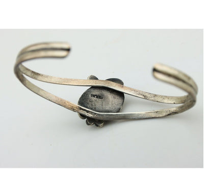 Navajo Slave Bracelet 925 Silver Arizona Turquoise Native American Artist C.80's