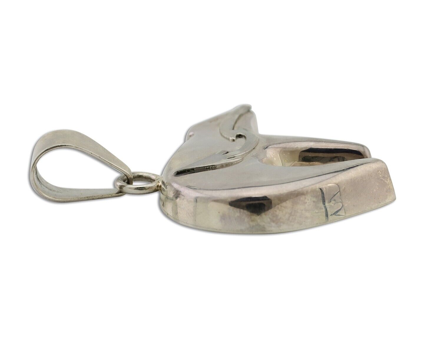 Navajo Spirit Bear Pendant 925 Sterling Silver Native C C.80's