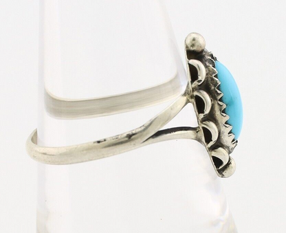 Navajo Ring 925 Silver Turquoise Artist Signed SkyStone Creations C.80's