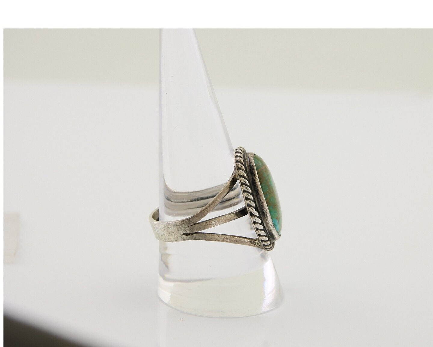 Navajo Handmade Ring 925 Silver Turquoise Native American Artist C.80's