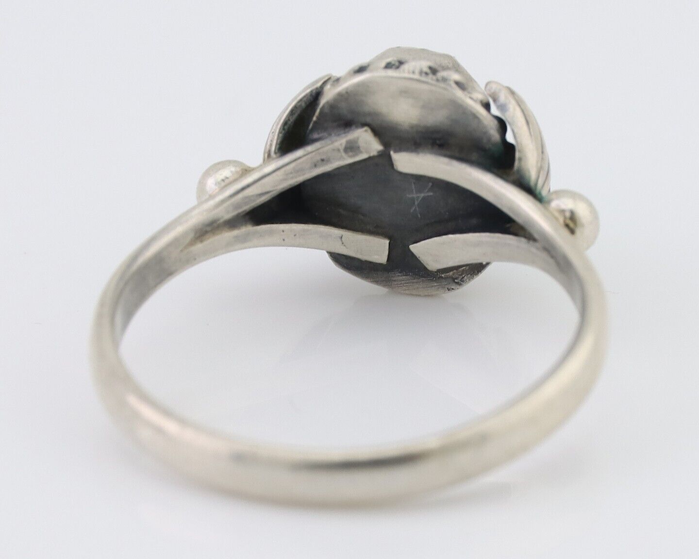 Navajo Ring 925 Silver Kingman Turquoise Native American Artist Made In 1985