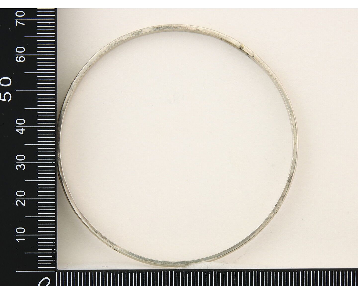 Navajo Bangle Bracelet 925 Silver Hand Stamped Twist Native American Artist C80s