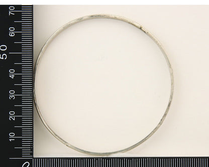 Navajo Bangle Bracelet 925 Silver Hand Stamped Twist Native American Artist C80s