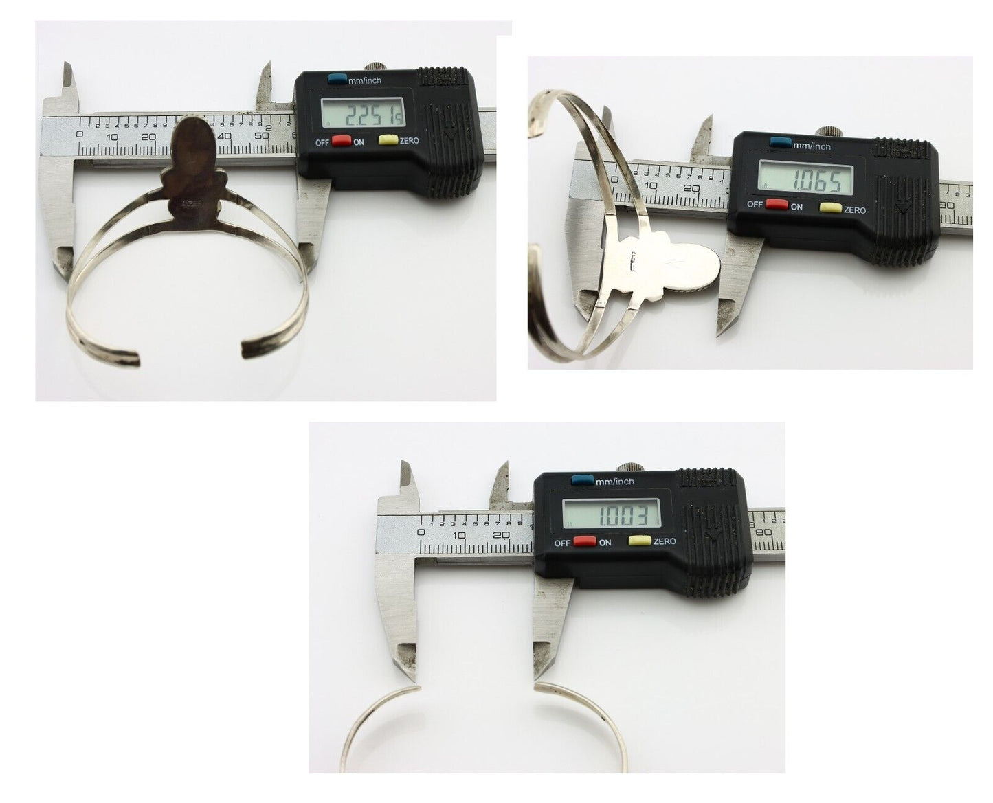 Navajo Bracelet 925 Silver Kingman Turquoise Artist Native American C.80's