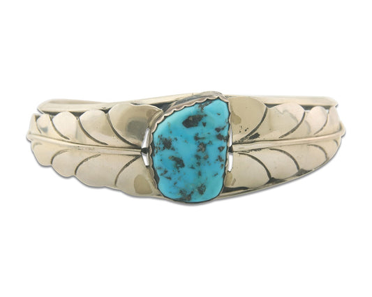 Vintage Navajo Bracelet 925 Silver Turquoise Traditional Handmade Authentic