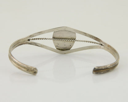 Navajo Paw Bracelet 925 Silver Blue Turquoise Native American Artist C.80's