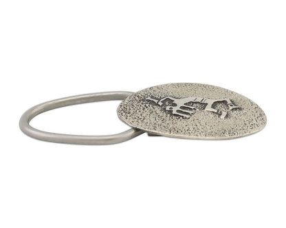 Navajo Kokopelli Key Chain .925 Silver Handmade Artist Signed Richard Begay C80s