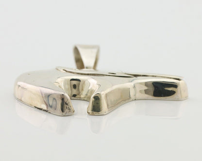 Navajo Spirit Bear Pendant 925 Sterling Silver Native Artist C.80's