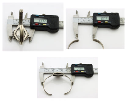 Navajo Bracelet 925 Silver Mine 8 Turquoise Artist Signed L Platero C.80's