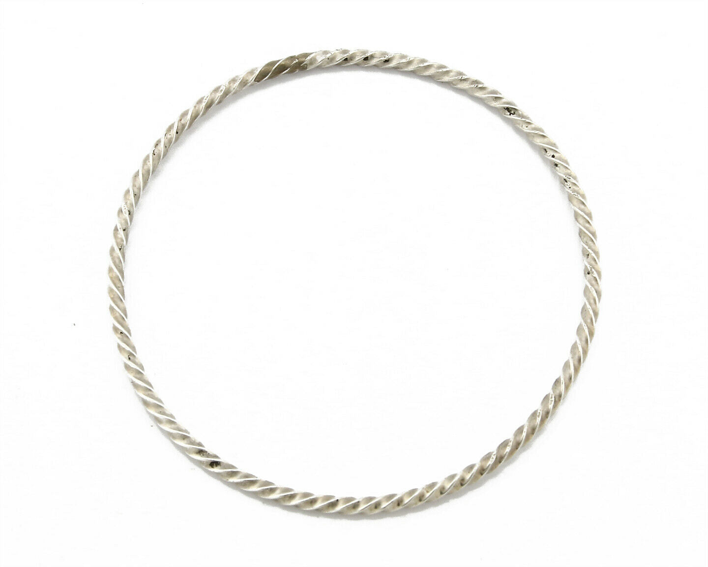 Navajo Rare Handmade Baby Hand Spun .925 SOLID Sterling Silver Bracelet