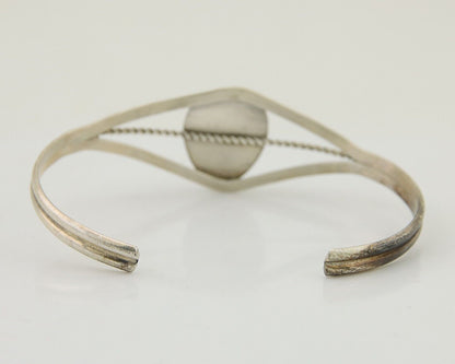 Navajo Paw Bracelet 925 Silver Blue Turquoise Native American Artist C.80's