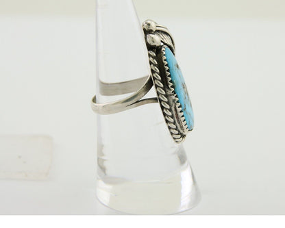 Navajo Ring 925 Silver Turquoise Artist Signed IJC C.80's