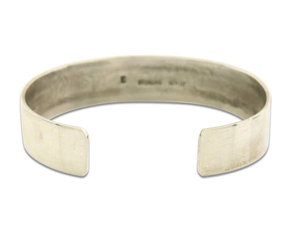 Navajo Bracelet 925 Silver & 12K Gold Cuff Artist Signed Randall Endito C.80's