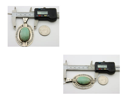 Navajo Necklace 925 Silver Natural Turquoise Artist M Montoya C.80's
