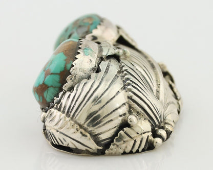 Navajo Pendant 925 Silver Natural Bisbee Turquoise Signed Tom Willeto C.80's