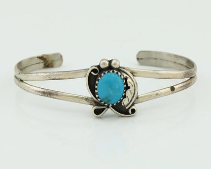Navajo Slave Bracelet 925 Silver Arizona Turquoise Native American Artist C.80's