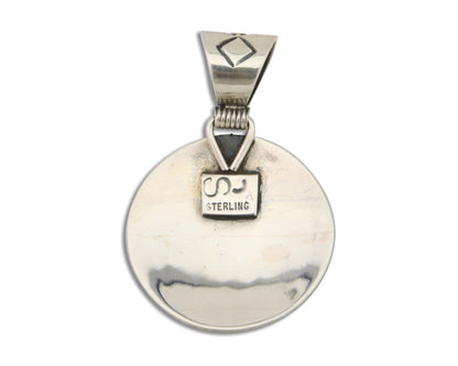 Navajo Necklace 925 Silver Natural Turquoise Artist Signed Stanley Bain C.80's