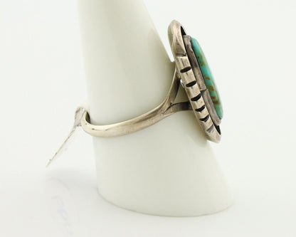 Navajo Ring 925 Silver Arizona Turquoise Native American Artist C.80's