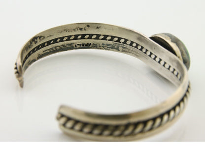 Navajo Cuff Bracelet 925 Silver Turquoise Cuff Native American Artist C.80's