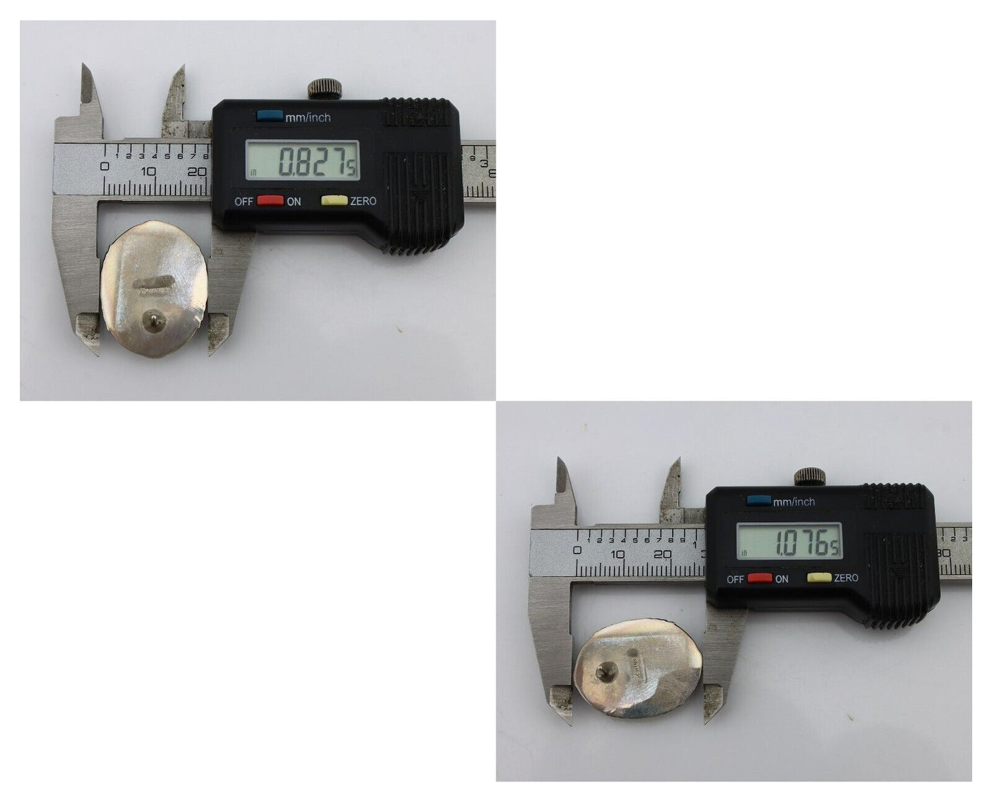 Navajo Hand Stamped Earrings 925 Silver Natural Turquoise Signed M Begay C.80s