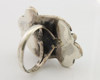 Navajo Handmade Ring 925 Silver Natural Turquoise Native Artist C.80's