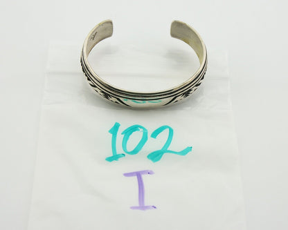 Navajo Bracelet 925 Silver Handmade Cuff Artist Signed Tommy Singer C.80's