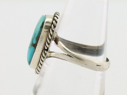 Navajo Handmade Ring 925 Silver Turquoise Native American Artist C.80's