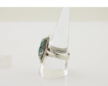 Navajo Handmade Ring 925 Silver Turquoise Native American Artist C.80's