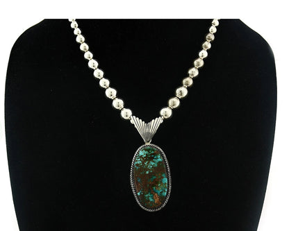 Navajo Necklace Earring Set Natural Turquoise Vintage Native American Artist C80