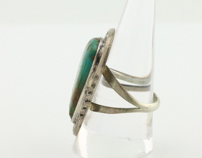 Navajo Ring 925 Silver Arizona Turquoise Artist Signed Philip Zachary C.80's