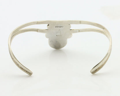 Navajo Bracelet 925 Silver Kingman Turquoise Artist Native American C.80's