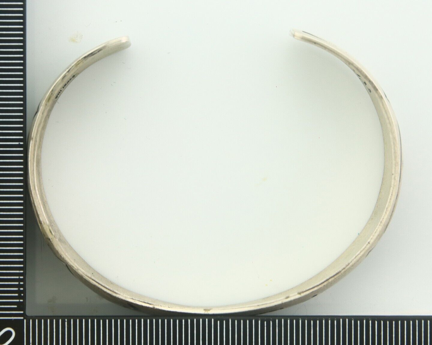 Navajo Bracelet 925 Silver Inlaid Turquoise Coral Artist Signed Stanley Bain C80