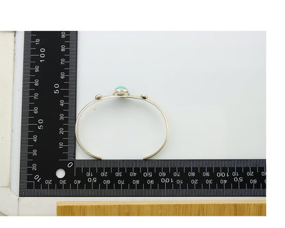 Navajo Cuff Bracelet 925 Silver Turquoise Native American Artist Handmade C.80's