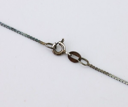 Navajo Pendant 925 Silver Natural Green Turquoise Signed M Montoya C.90s