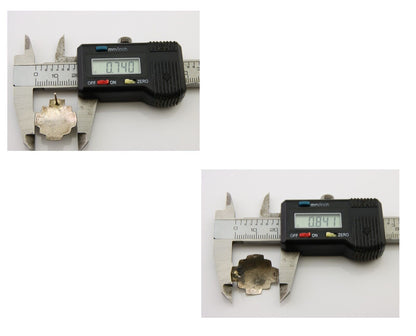 Navajo Hand Stamped Earrings 925 Silver Turquoise Native American Artist C.80's