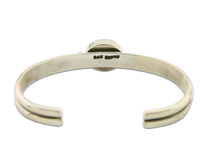 Navajo Cuff Bracelet 925 Silver Turquoise Cuff Native American Artist C.80's