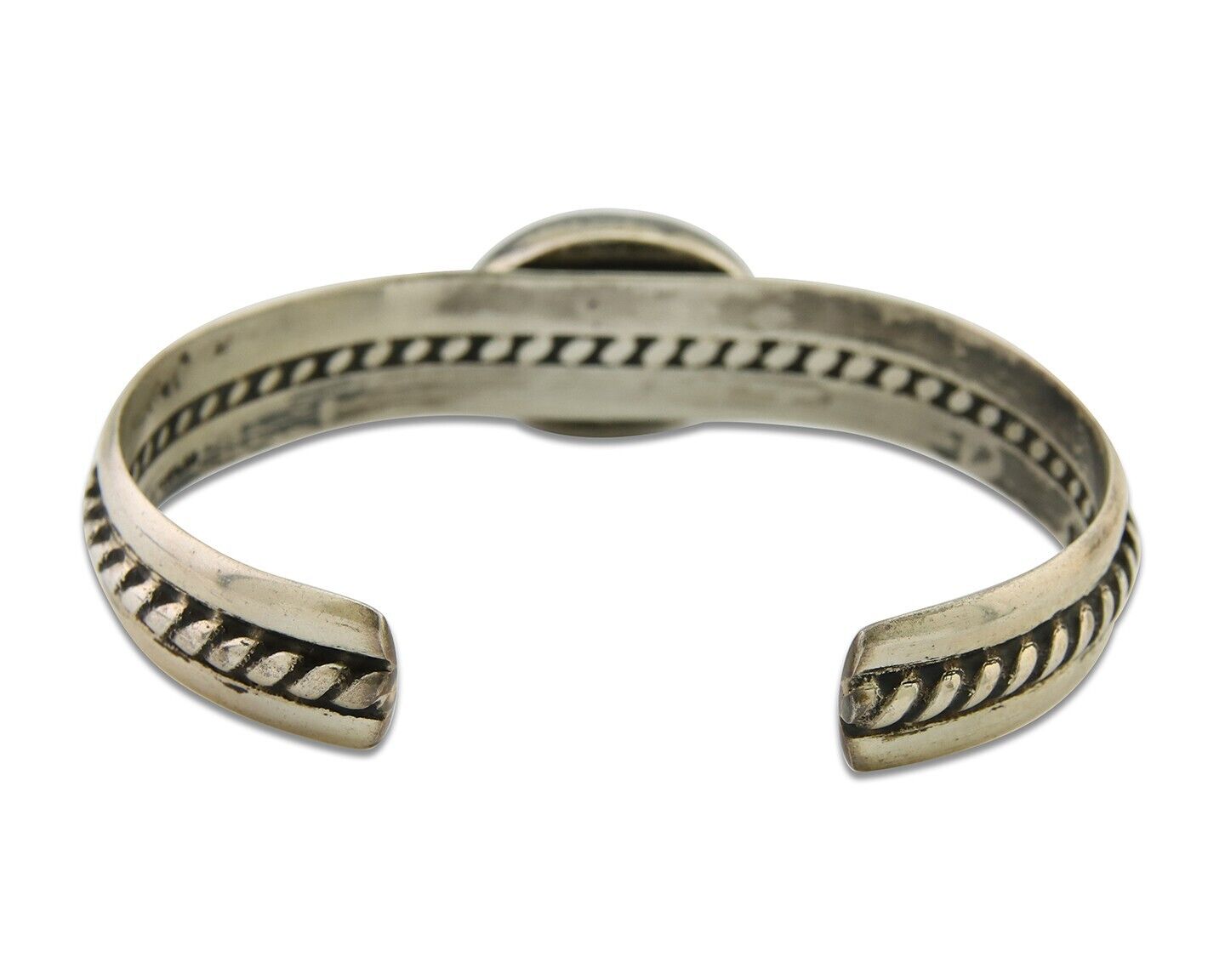 Navajo Cuff Bracelet 925 Silver Turquoise Cuff Native American Artist C.80's