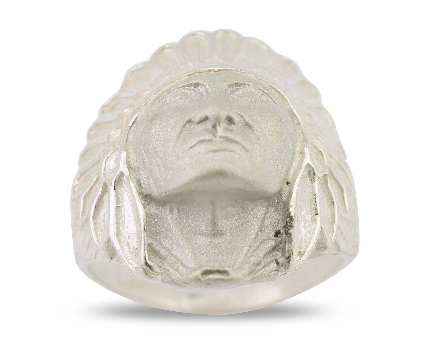 Indian Chief Ring 925 Sterling Silver SOLID CAST 925 STERLING SILVER Size 12