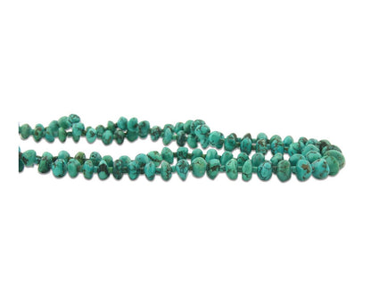 Vintage Bead Necklace 925 Siilver Spiderweb Turquoise Handmade Santo Domingo