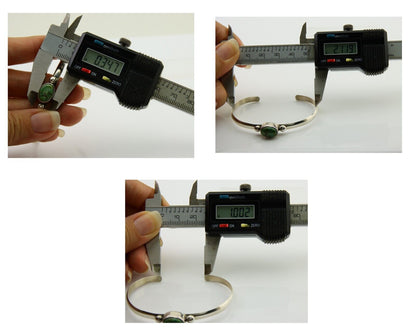 Navajo Cuff Bracelet Spiderweb Turquoise 925 Silver Native American Artist C.80s