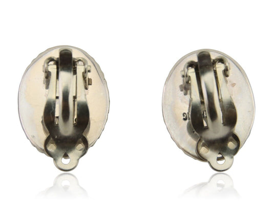 Navajo Stud Earrings 925 Silver Natural Turquoise Artist Signed M C.80's