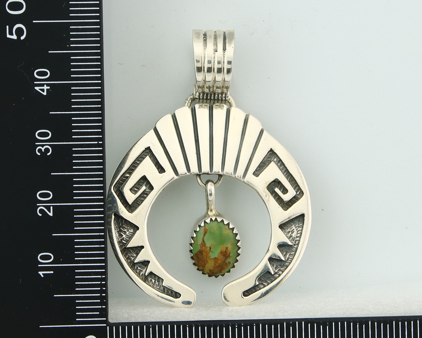 Navajo Sterling Silver Necklace Pendant Handmade Authentic Vintage Signed C